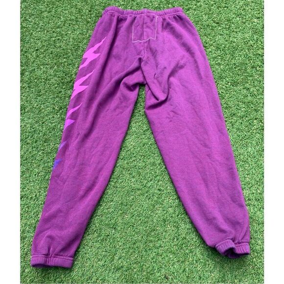 Aviator Nation Lightning Bolt magenta Joggers Sweatpants Women's XS - Picture 8 of 9
